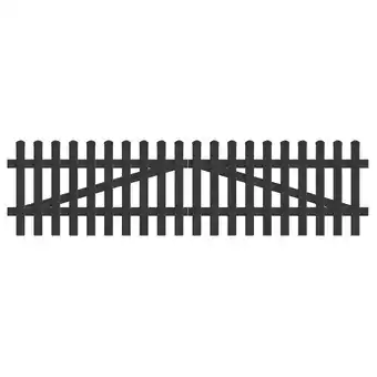 Netto Marken-Discount Zauntor Gerade 303,4cm x 100cm in Anthrazit Angebot