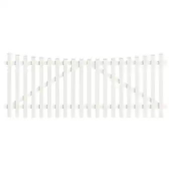 Netto Marken-Discount Zauntor Unterbogen 303,4cm x 180cm in Weiß Angebot