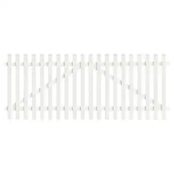 Netto Marken-Discount Zauntor Gerade 303,4cm x 150cm in Weiß Angebot