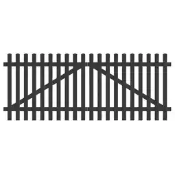 Netto Marken-Discount Zauntor Gerade 303,4cm x 180cm in Anthrazit Angebot