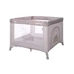 Netto Marken-Discount Lorelli Reiselaufstall Playground faltbar seitliche Öffnung Matratze Tragetasche beige Angebot