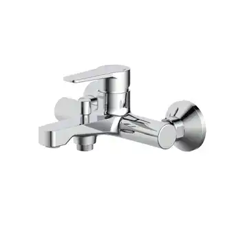 toom Baumarkt Lenz Badewannenarmatur 'Mola' chromfarben 21,5 x 10,35 cm Angebot