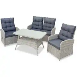 toom Baumarkt bellavista Dining-Lounge-Set 'Monte Carlo' beige/anthrazit 4-teilig Angebot