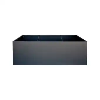toom Baumarkt Herstera Pflanzkübel 'Cube' Metall anthrazit 150 x 100 x 50 cm Angebot