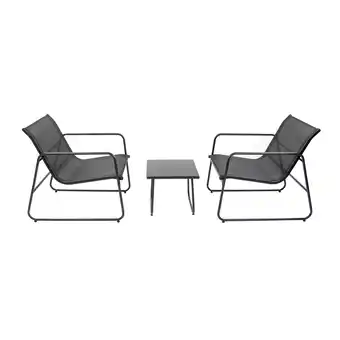 toom Baumarkt bellavista Balkon-Lounge-Set 'Mali' schwarz 3-teilig Angebot