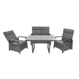 toom Baumarkt bellavista Dining-Lounge-Set 'Orlando' grau 4-teilig Angebot