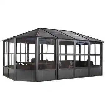 toom Baumarkt Sojag Pavillon 'Charleston' anthrazit 384 x 594 x 281 cm Angebot