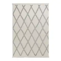 toom Baumarkt Schöner Wohnen Kollektion In-& Outdoor-Teppich 'Summer' grau Rautenstreifen 80 x 150 cm Angebot