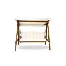 toom Baumarkt Westmann Hollywoodschaukel 'Pera' beige 203 x 180 x 116 cm Angebot