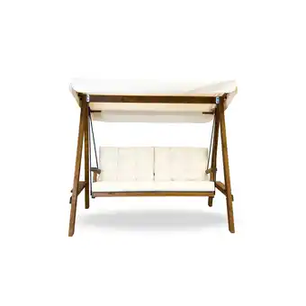 toom Baumarkt Westmann Hollywoodschaukel 'Pera' beige 203 x 180 x 116 cm Angebot