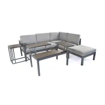 toom Baumarkt bellavista Ecklounge-Set 'Braga' anthrazit/grau 5-teilig Angebot