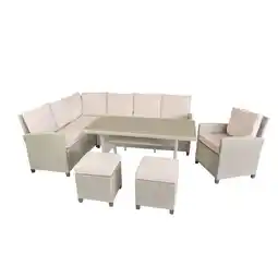toom Baumarkt bellavista Dining-Lounge 'Prato bicolor' beige/grau 6-teilig Angebot