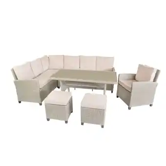 toom Baumarkt bellavista Dining-Lounge 'Prato bicolor' beige/grau 6-teilig Angebot