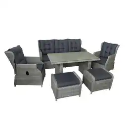 toom Baumarkt bellavista Dining-Lounge-Set 'Canelli' braun/grau 6-teilig Angebot