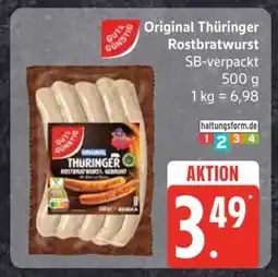 Edeka Original Thüringer Rostbratwurst Angebot