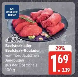 Edeka Beefsteak oder Beefsteak-Rouladen Angebot