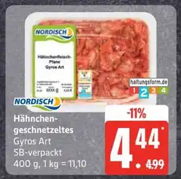 Edeka Hähnchengeschnetzeltes Gyros Art Angebot