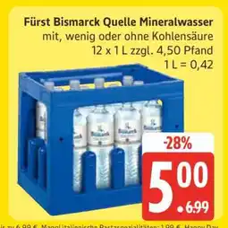 Edeka Fürst Bismarck Quelle Mineralwasser Angebot