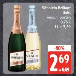 Edeka SÖHNLEIN Brillant Sekt Angebot