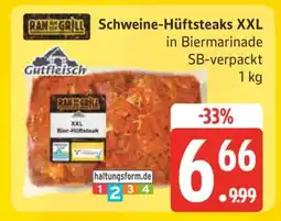 Edeka Schweine-Hüftsteaks XXL Angebot