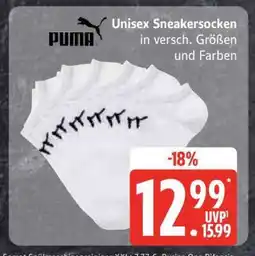 Edeka Puma Unisex Sneakersocken Angebot