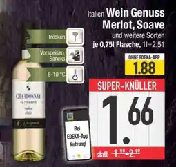Edeka Italien Wein Genuss Merlot, Soave Angebot