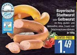 Edeka Bayerische Stadtwurst oder Gelbwurst Angebot