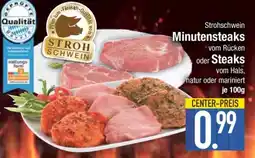 Edeka Strohschwein Minutesteaks oder Steaks Angebot