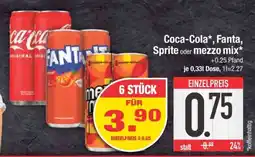 Edeka Coca-Cola, Fanta, Sprite oder Mezzo Mix Angebot