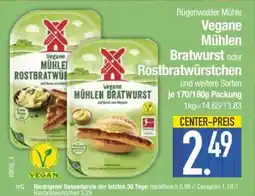Edeka Rügenwalder Mühle Vegane Mühlen Bratwurst oder Rostbratwürstchen Angebot