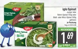 Edeka Iglo Spinat Angebot