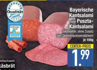 Edeka Bayerische Kantsalami oder Puszta-Kantsalami Angebot