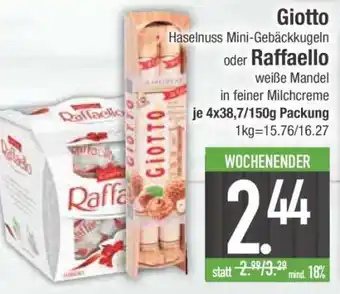 Edeka Giotto oder Raffaello Angebot