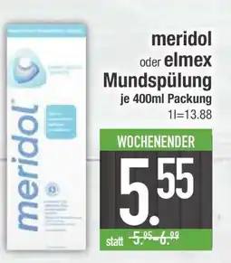 Edeka meridol oder elmex Mundspülung Angebot