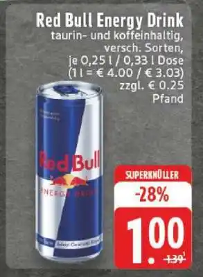 Edeka Red Bull Energy Drink Angebot
