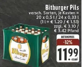 Edeka Bitburger Pils Angebot