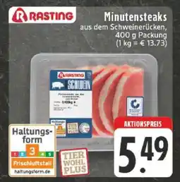 Edeka Rasting Minutensteaks Angebot