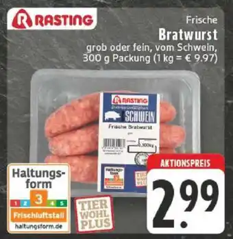 Edeka Rasting Frische Bratwurst Angebot