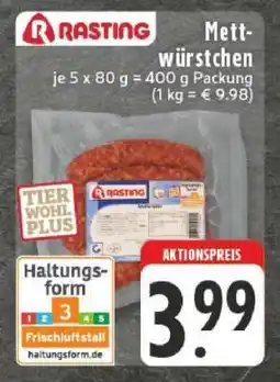 Edeka Rasting Mettwürstchen Angebot
