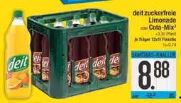 Edeka deit zuckerfreie Limonade oder Cola-Mix Angebot