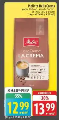 Edeka Melitta BellaCrema Angebot