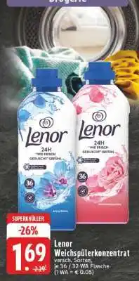 Edeka Lenor Weichspülerkonzentrat Angebot