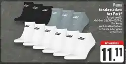 Edeka Puma Sneakersocken 6er Pack Angebot