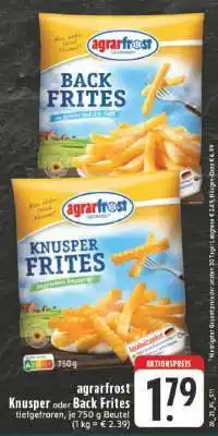 Edeka agrarfrost Knusper oder Back Frites Angebot