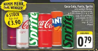Edeka Coca­Cola/ Fanta/ Sprite Angebot