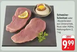 Edeka Schweine-Schnitzel oder -Keulenbraten Angebot