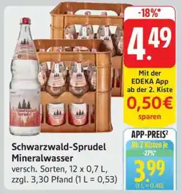Edeka Schwarzwald-Sprudel Mineralwasser Angebot