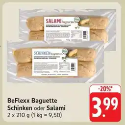 Edeka BeFlexx Baguette Schinken oder Salami Angebot