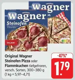 Edeka ORIGINAL WAGNER Steinofen-Pizza oder -Flammkuchen Angebot