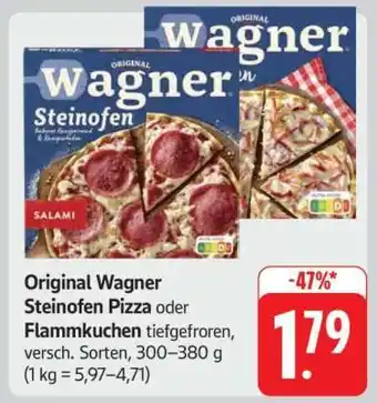 Edeka ORIGINAL WAGNER Steinofen-Pizza oder -Flammkuchen Angebot